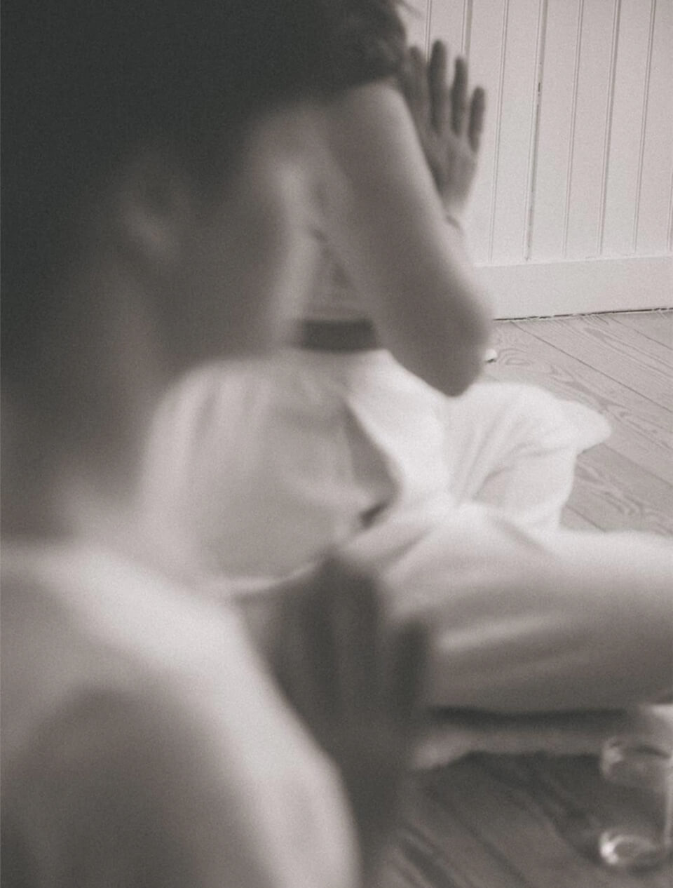 A quiet moment during a women's circle