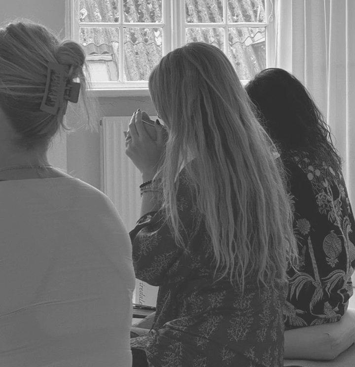 Women sharing a quiet moment together